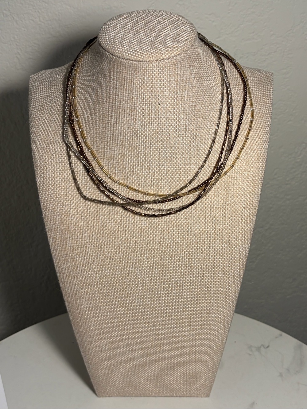 Vintage Multiple Strand Beaded Necklace